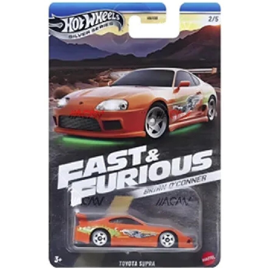 Hot Wheels Mainline Brian O`Conner Fast and Furious 2024 Modeliukas Toyota Supra Brian, orange (yra Sandėlyje)