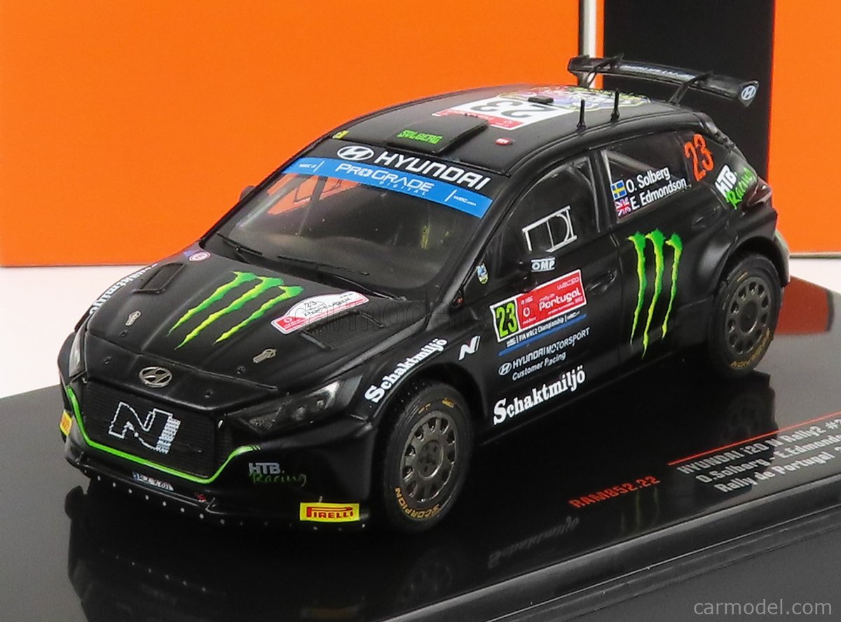 PRE-ORD3R IXO Models Modeliukas 1/43 2022 Hyundai I20 N Rally 2 #23 O.Solberg/ E. Edmondson Monster Rally W...