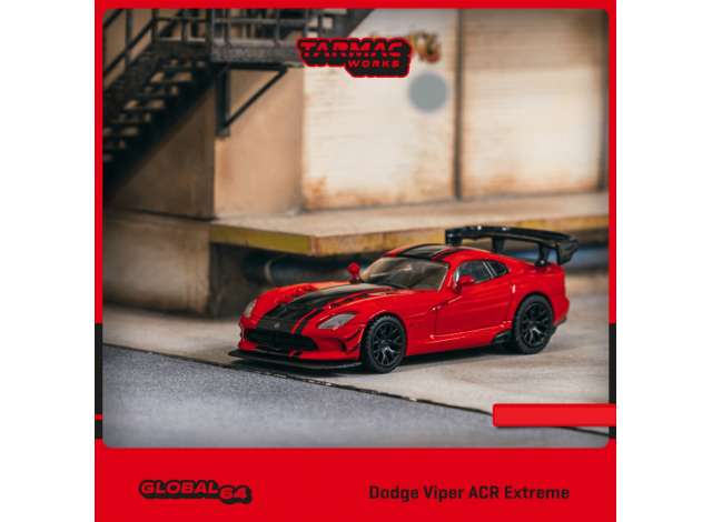 PRE-ORD3R Tarmac Modeliukas 1/64 Dodge Viper ACR Extreme, red