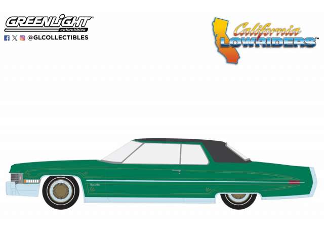 PRE-ORD3R GreenLight Modeliukas 1971 Cadillac Coupe DeVille *California Lowriders Series 5*, green