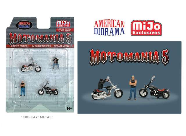PRE-ORD3R American Diorama Figūrėlės Motormania #5 Figure set (Car Not Included !!)