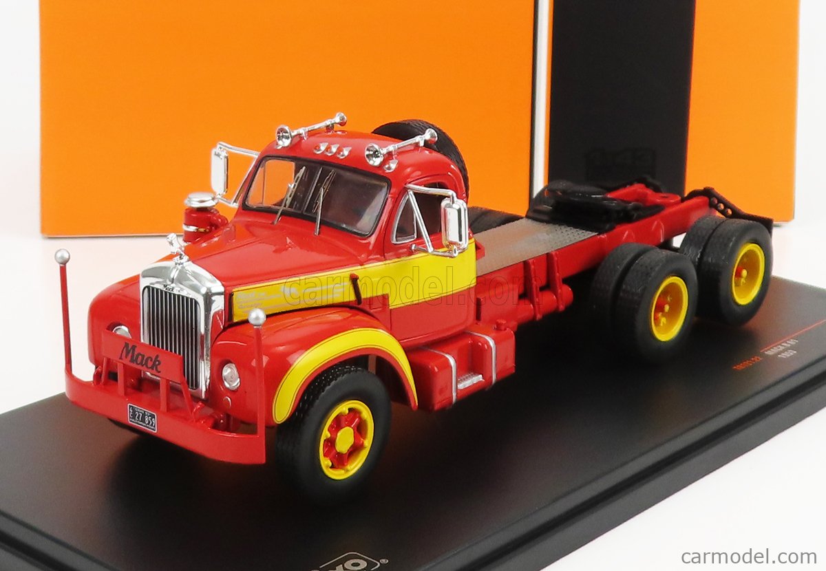 IXO Models Modeliukas 1/43 1953 Mack B 61, red/yellow