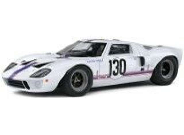 PRE-ORD3R Solido Modeliukas 1/18 1967 Ford GT40 Mk1 Targa Florio #130, white