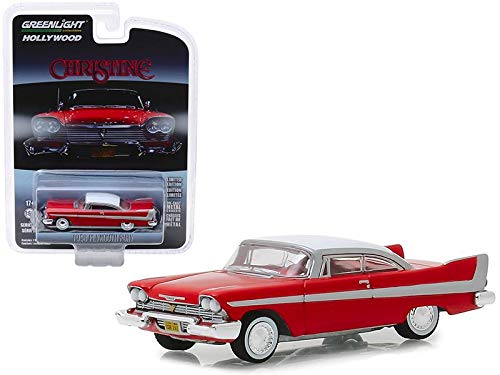 PRE-ORD3R Green Light Modeliukas 1958 Plymouth Fury Christine 1983 *Hollywood series 23*, red
