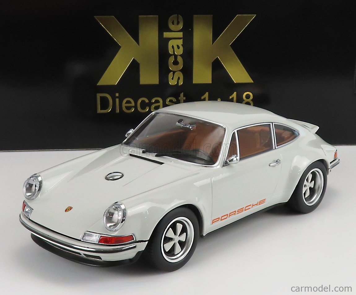 PRE-ORD3R KK Scale Modeliukas 1/18 Singer Porsche 911 coupe, light grey
