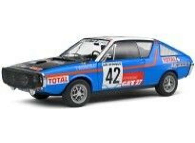 PRE-ORD3R Solido Modeliukas 1/18 1976 Renault 17 Rally Abidjan Nice #42, blue