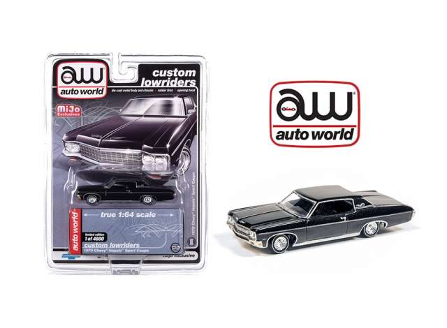 PRE-ORD3R Auto World Modeliukas 1970 Chevrolet Imapala ss hard top, black