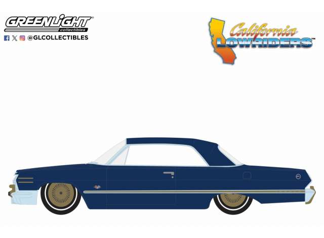PRE-ORD3R GreenLight Modeliukas 1963 Chevrolet Impala *California Lowriders Series 5*, blue