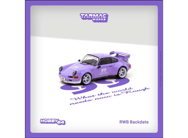 Tarmac Modeliukas 1/64 Porsche RWB Backdate, violetta (yra Sandėlyje)