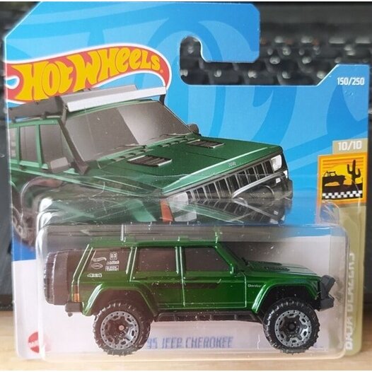 Hot Wheels Mainline Modeliukas 95 Jeep Cherokee Green (yra Sandėlyje)