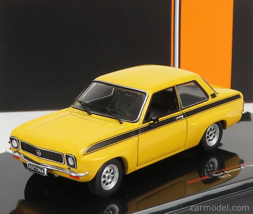 PRE-ORD3R IXO Models Modeliukas 1/43 1973 Opel Ascona A Tuning, yellow