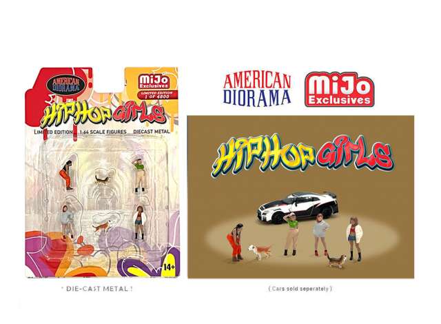 PRE-ORD3R American Diorama Figūrėlės Hip Hop Girls Figure set, various (Car Not Included !!)