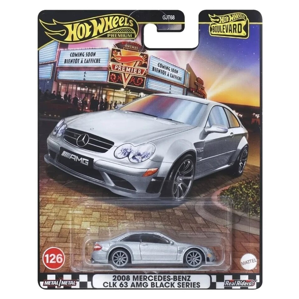 PRE-ORDER Hot Wheels Premium Boulevard 2025 Modeliukas 2008 Mercedes Benz CLK 63 AMG Black Series
