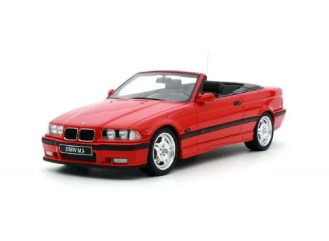 PRE-ORD3R OttO Miniatures Modeliukas 1/18 1995 BMW E36 M3 Cabriolet *Resin series*, red