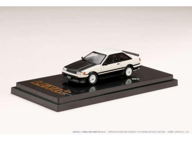 PRE-ORD3R Hobby Japan Modeliukas Toyota Corolla Levin AE86 2door Toms Igeta Wheel, white/black