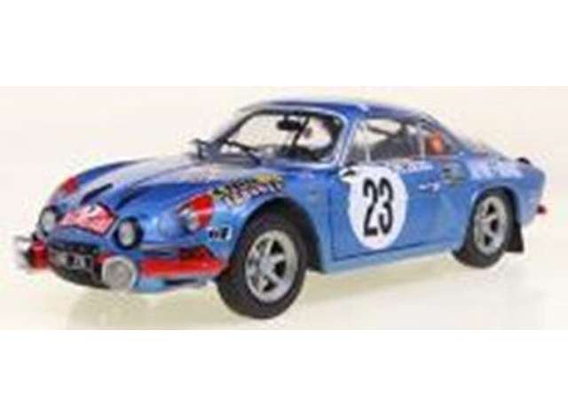 PRE-ORD3R Solido Modeliukas 1/18 1972 Alpine A110 1600S #23 Nicolas/Vial Rally Monte Carlo, blue/red
