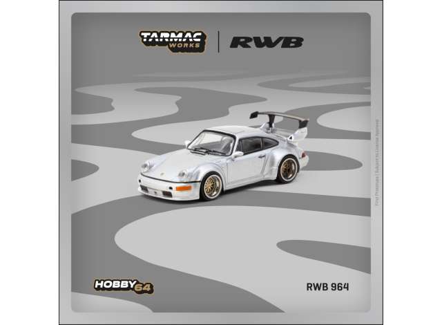 PRE-ORD3R Tarmac Modeliukas 1/64 RWB 964, silver