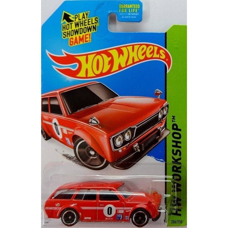 Hot Wheels Mainline Modeliukas 71 Datsun Bluebird 510 Wagon Red (yra Sandėlyje)