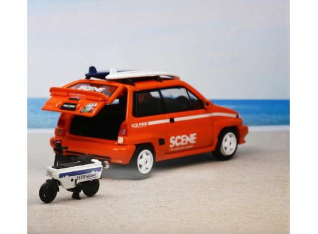 PRE-ORD3R Inno64 Modeliukas 1/64 Honda City Turbo II *Ice Fire*, orange