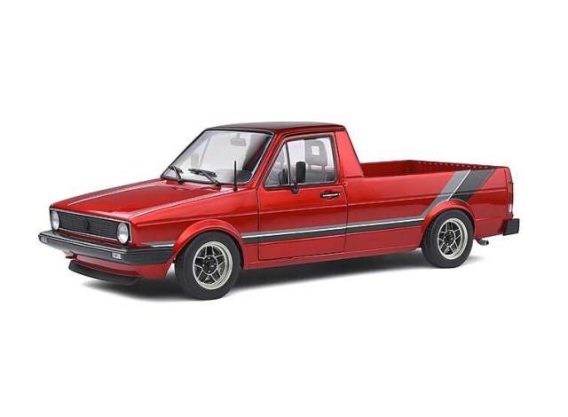 PRE-ORD3R Solido Modeliukas 1/18 Volkswagen Caddy MK1 Custom, red