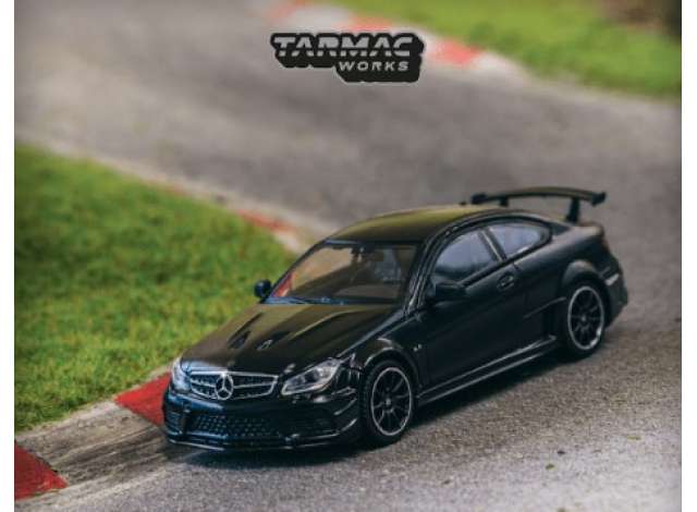 Tarmac Modeliukas 1/64 Mercedes-Benz C 63 AMG Coupe Black Serie, matte black