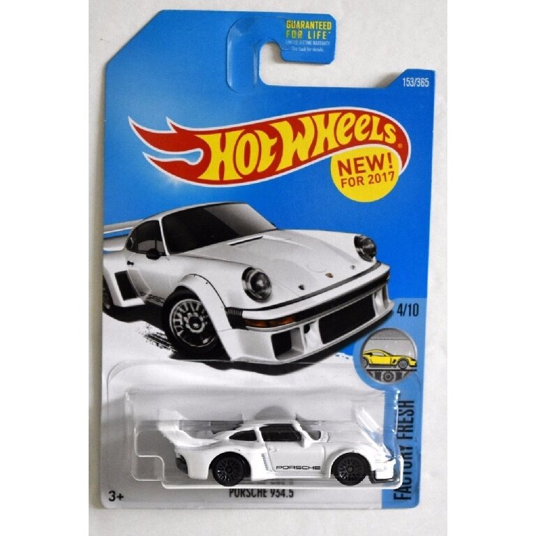 SKILĘS BLISTERIS, KORTELĖ 9/10!!!   Hot Wheels Mainline Modeliukas Porsche 934.5 White Long Card (yra Sandėlyje)