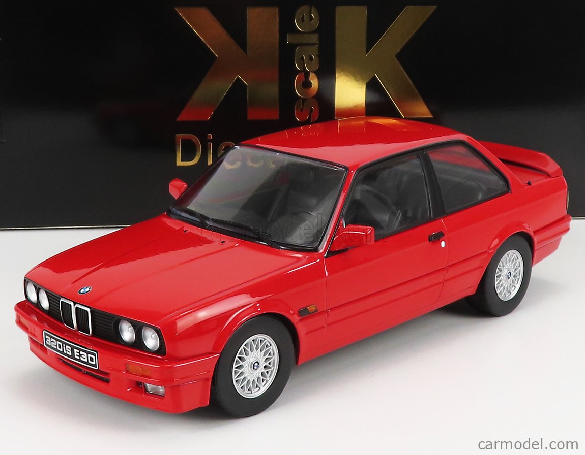 PRE-ORD3R KK Scale Modeliukas 1/18 1989 BMW 320iS E30 Italo M3, red