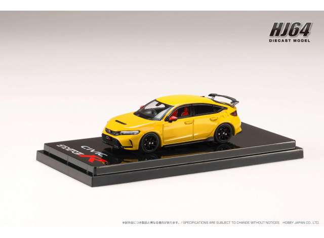 PRE-ORD3R Hobby Japan Modeliukas Honda Civic Type R (FL5) Genuine Options, yellow