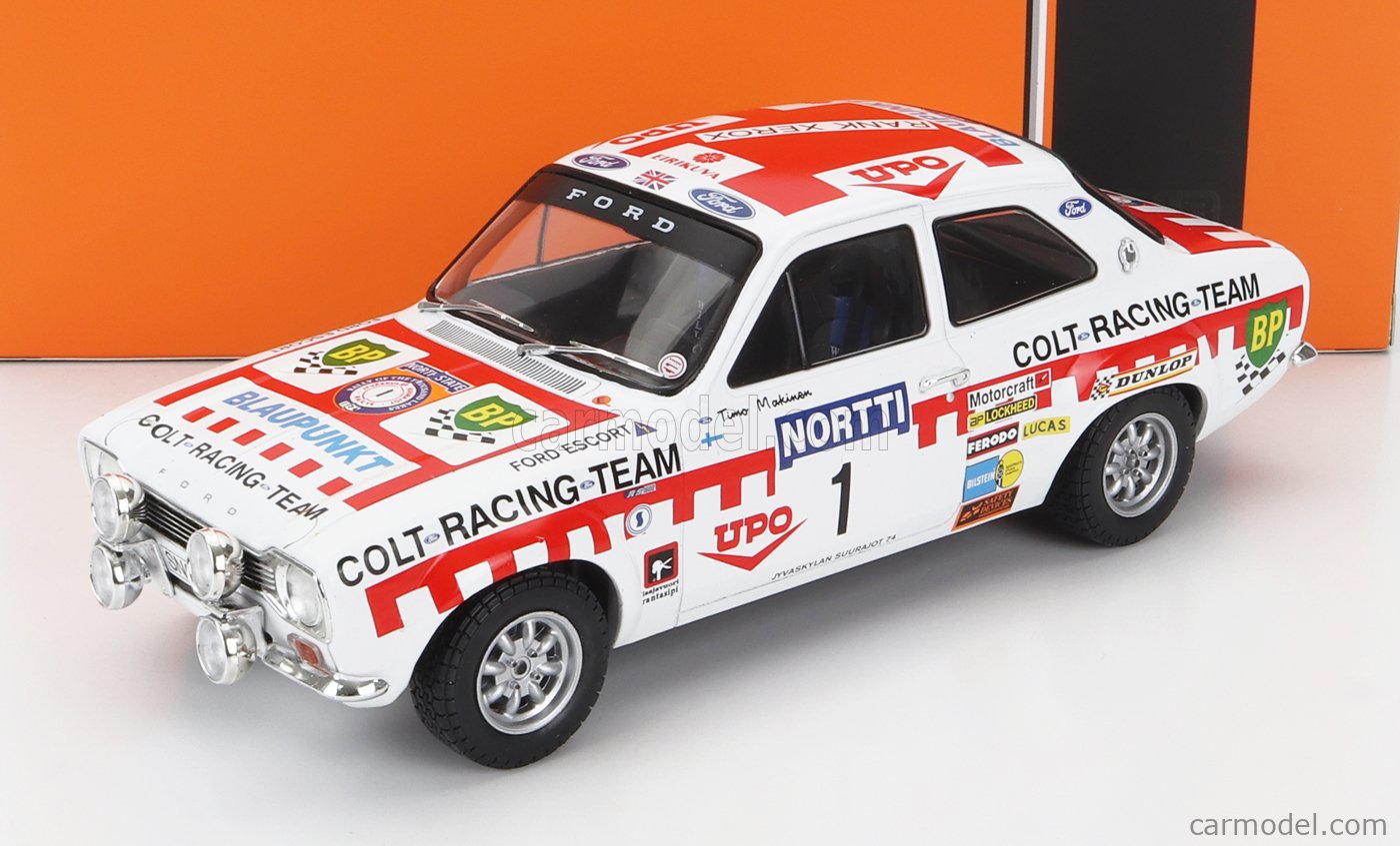 IXO Models Modeliukas 1/18 1974 Ford Escort MK I RS 1600 Marlboro #6 Colt Racing Team Rally WM 10...