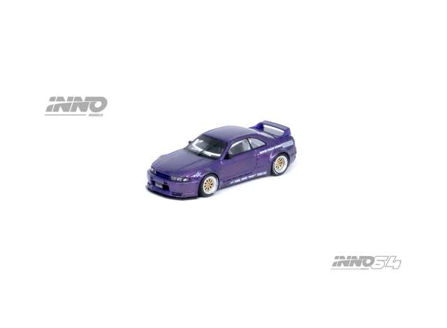 PRE-ORD3R Inno64 Modeliukas 1/64 Nissan Skyline GT-R (R33) *Pandem Rocket Bunny*, purple