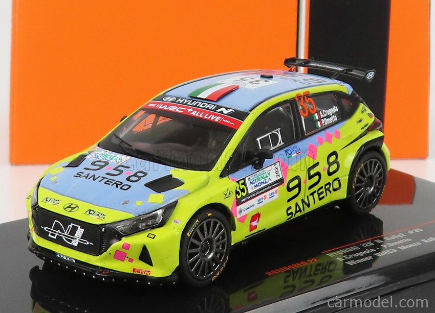 PRE-ORD3R IXO Models Modeliukas 1/43 2021 Hyundai I20 N Rally 2 #35 A. Crugnola-P. Ometto Winner WRC3 Monza...