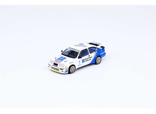 PRE-ORD3R Inno64 Modeliukas 1989 Ford Sierra RS500 Corswoth #7 Hutchison Telecom Macau Guia Race, blue/white