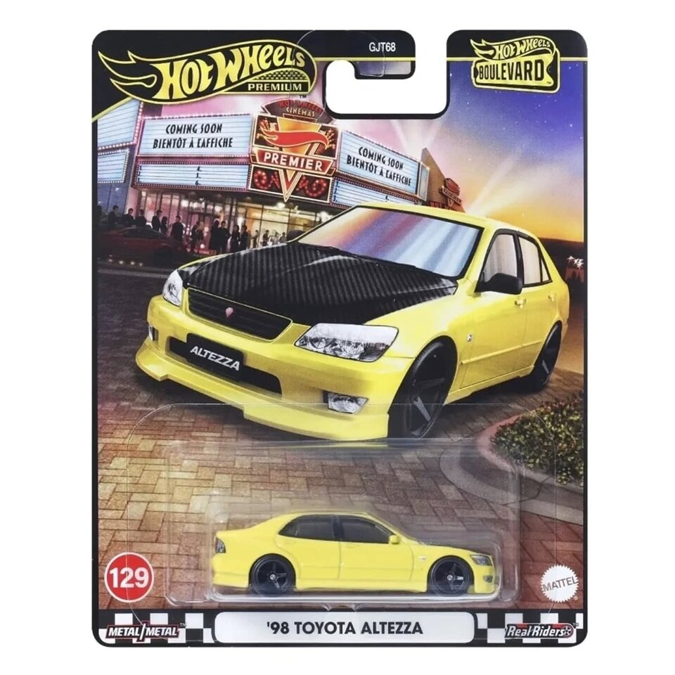 PRE-ORDER Hot Wheels Premium Boulevard 2025 Modeliukas 98 Toyota Altezza yellow