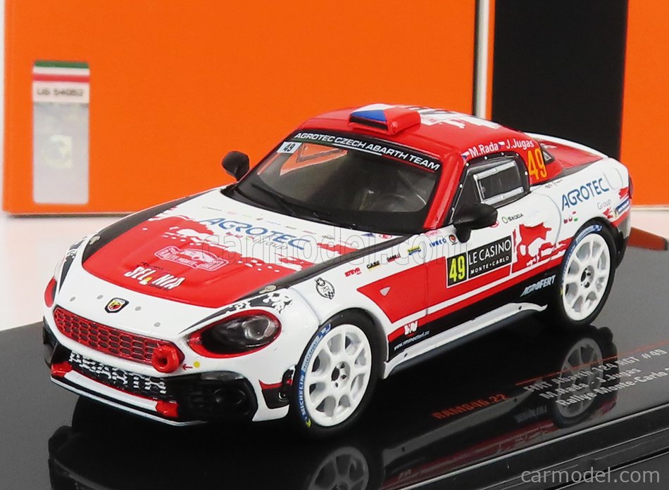 PRE-ORD3R IXO Models Modeliukas 1/43 2022 Fiat Abarth 124 RGT #52 R. Gobbin/F. Grimaldi WRC Rally Monte Car...