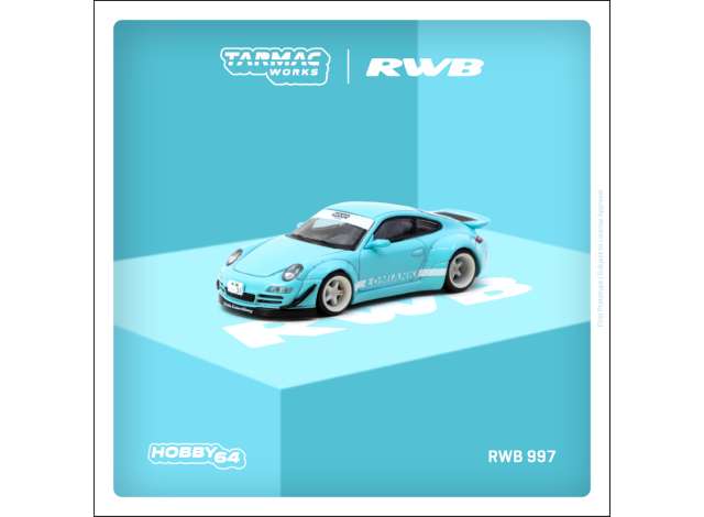 PRE-ORD3R Tarmac Modeliukas 1/64 Porsche RWB 997 *Lomianki*, blue