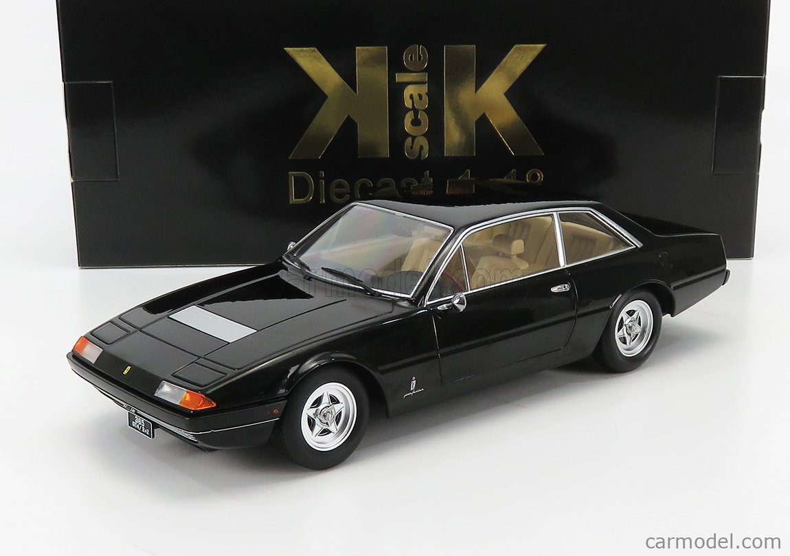 PRE-ORD3R KK Scale Modeliukas 1972 Ferrari 365 GT4 2+2, black