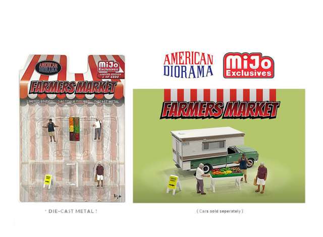 American Diorama Figūrėlės Farmers Market Figure set, various (Car Not Included !!)
