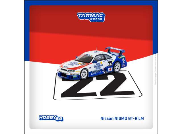 PRE-ORD3R Tarmac Modeliukas 1/64 1995 Nissan Nismo GT-RML #22 H. Fukuyama/M. Kondo/S. Kasuya  24h of Le Mans, white/blue/red