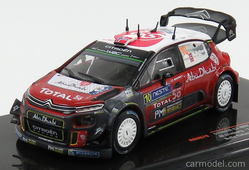 PRE-ORD3R IXO Models Modeliukas 2018 Citroen C3 WRC Ostberg/Eriksen Rallye Finnland, t.b.a.