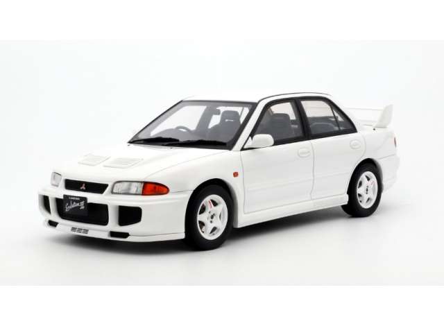 PRE-ORD3R OttO Miniatures Modeliukas 1/18 1995 Mitsubishi Lancer Evo III *Resin series*, scotia white W83