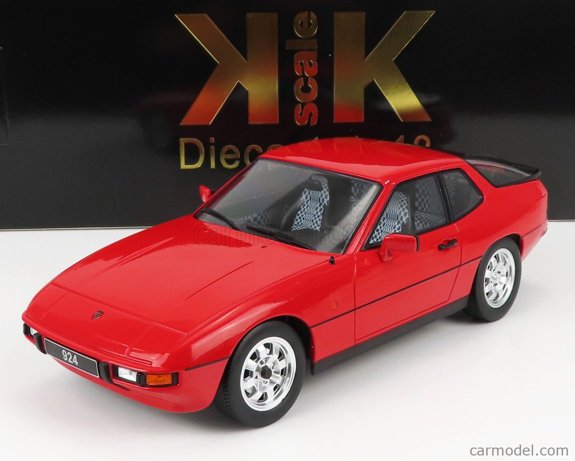 PRE-ORD3R KK Scale Modeliukas 1985 Porsche 924, red