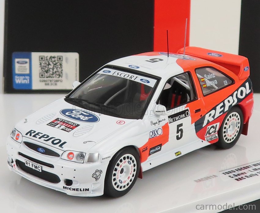 PRE-ORD3R IXO Models Modeliukas 1997 Ford Escort WRC #5 Repsol Rally WM Rac Rally 25th Anniversary Edition ...