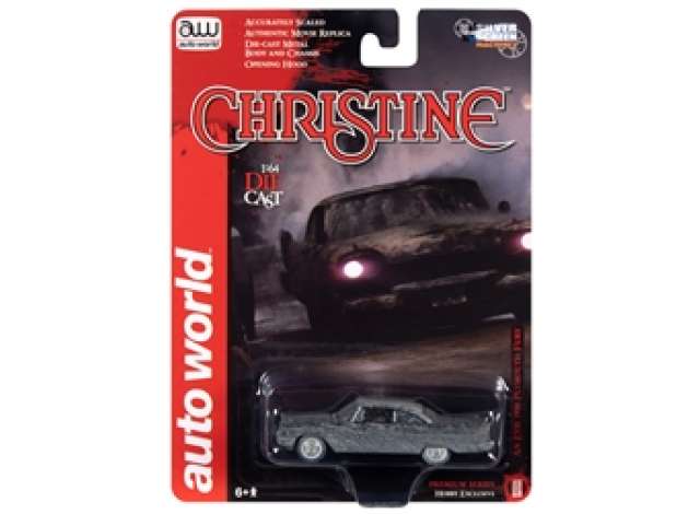 PRE-ORD3R Auto World Modeliukas Christine 1958 Plymouth Fury (After Fire), black charred