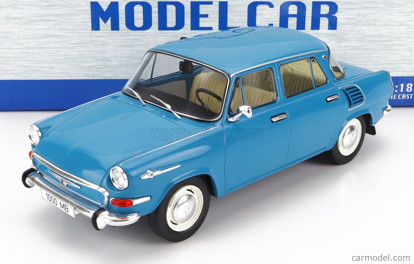 PRE-ORD3R MCG Modeliukas 1/18 Skoda 1000 MB, blue