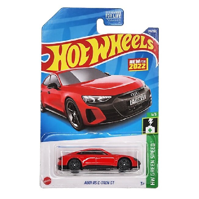 Hot Wheels Mainline Modeliukas Audi RS E-Tron GT HW Green Speed Red Long Card