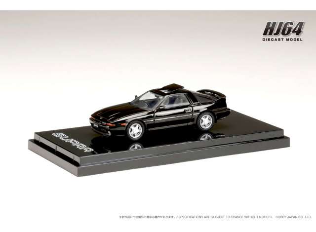 PRE-ORD3R Hobby Japan Modeliukas Toyota Supra (A70) 2.5GT Twin Turbo Limited with outer Sliding Sunroof Parts, black