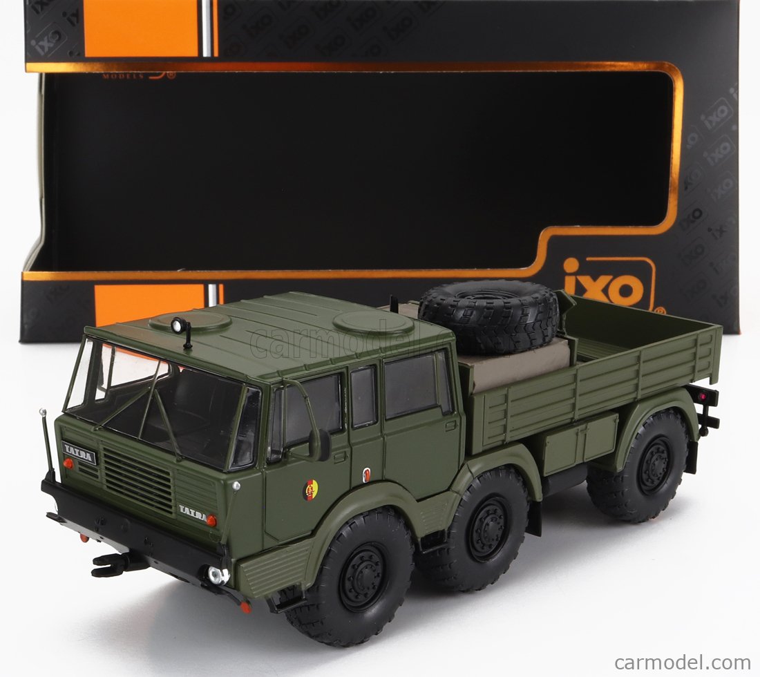 PRE-ORD3R IXO Models Modeliukas 1/43 1968 Tatra 813 6x6 *NVA*, olive green