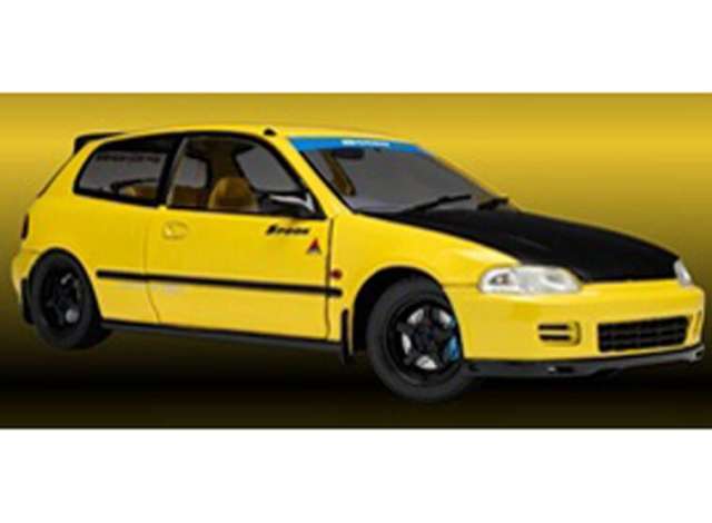 PRE-ORD3R Solido Modeliukas 1/18 1991 Honda Civic (EG6) Spoon version, yellow