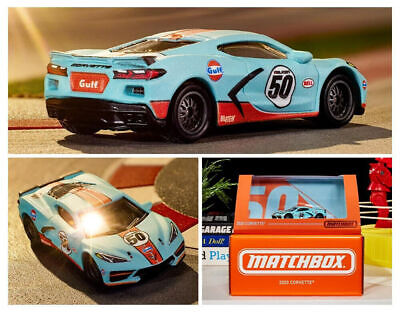 Matchbox Modeliukas 2022 Matchbox Mattel Creations 2020 Corvette C8 Gulf Sealed (yra sandėlyje)