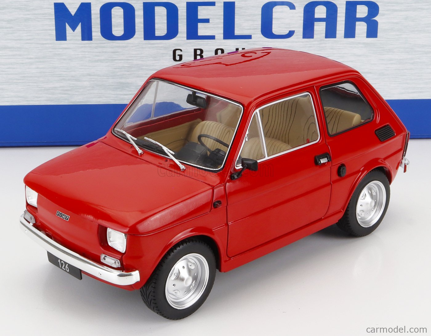 PRE-ORD3R MCG Modeliukas 1/18 Fiat 126, red
